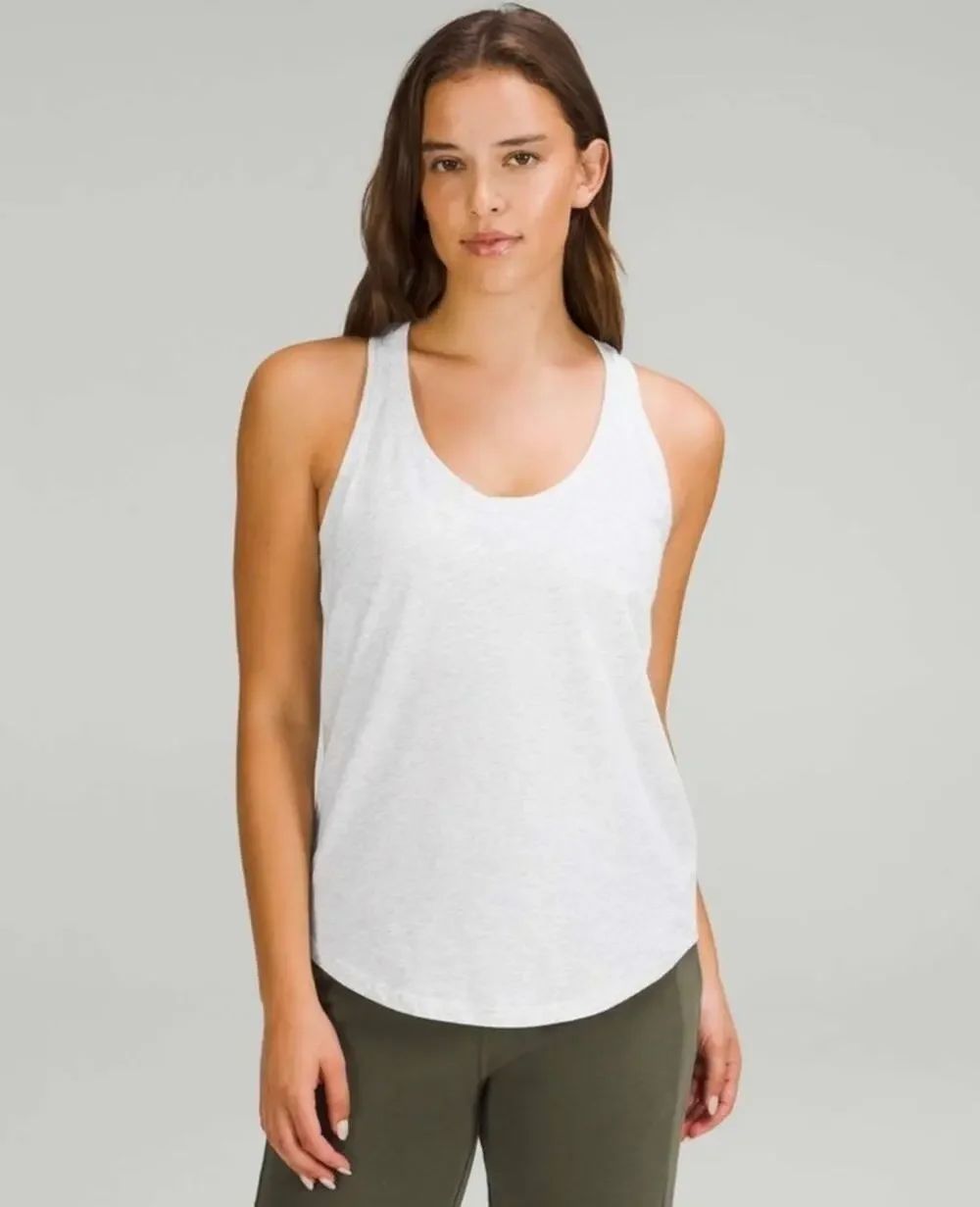 Lululemon Womens Love Racerback White Core Ultra Light Athletic Tank Top Small